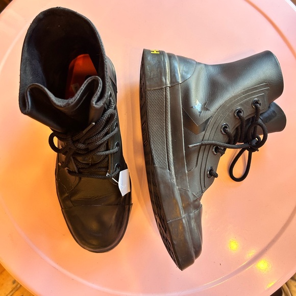 Converse x Ambush Pro Leather High Top Sneaker Black Rubberized Leather Size 7 - Picture 3 of 9